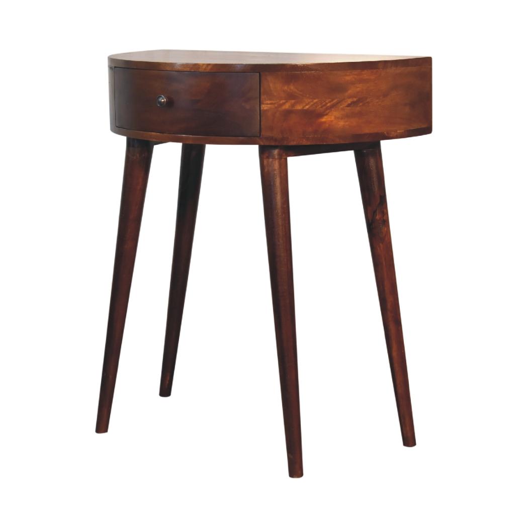 Odyssey Console Table | Solid Mango Wood | Natural Wood Finish | Artisan-Crafted Design