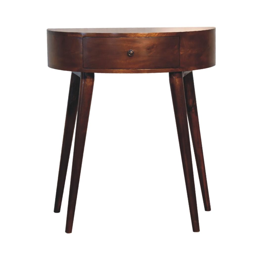 Odyssey Console Table | Solid Mango Wood | Natural Wood Finish | Artisan-Crafted Design