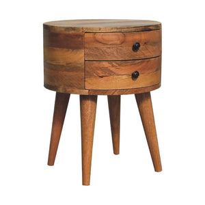 Odyssey Oak-Inspired Bedside | Solid Mango Wood | Artisan-Crafted Design