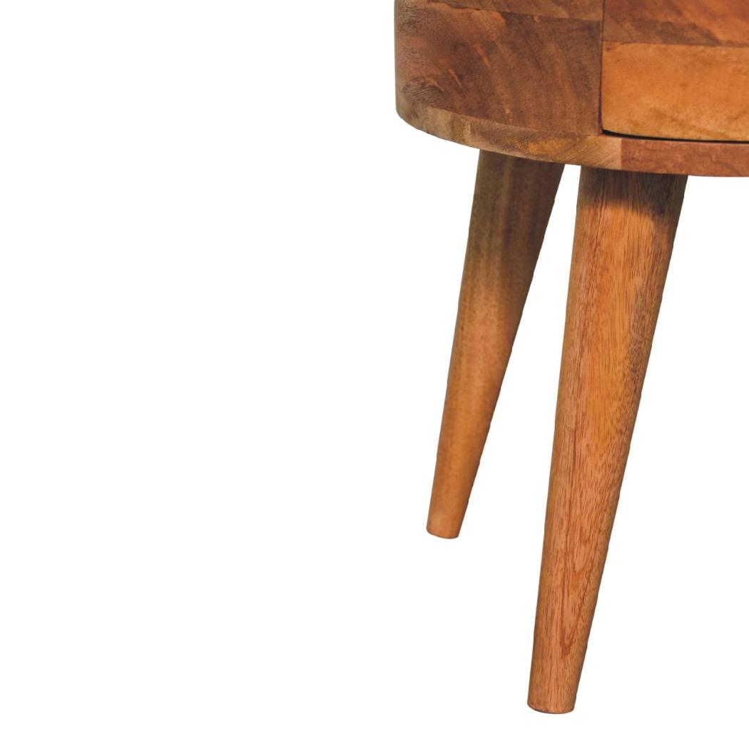 Odyssey Oak-Inspired Bedside | Solid Mango Wood | Artisan-Crafted Design