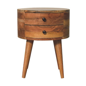 Odyssey Oak-Inspired Bedside | Solid Mango Wood | Artisan-Crafted Design