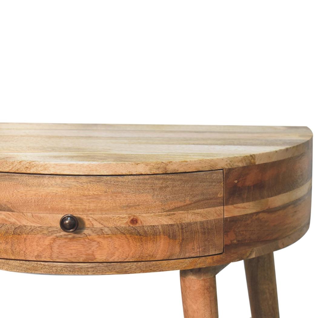 Odyssey Oak-Inspired Console Table | Solid Mango Wood | Artisan-Crafted Design