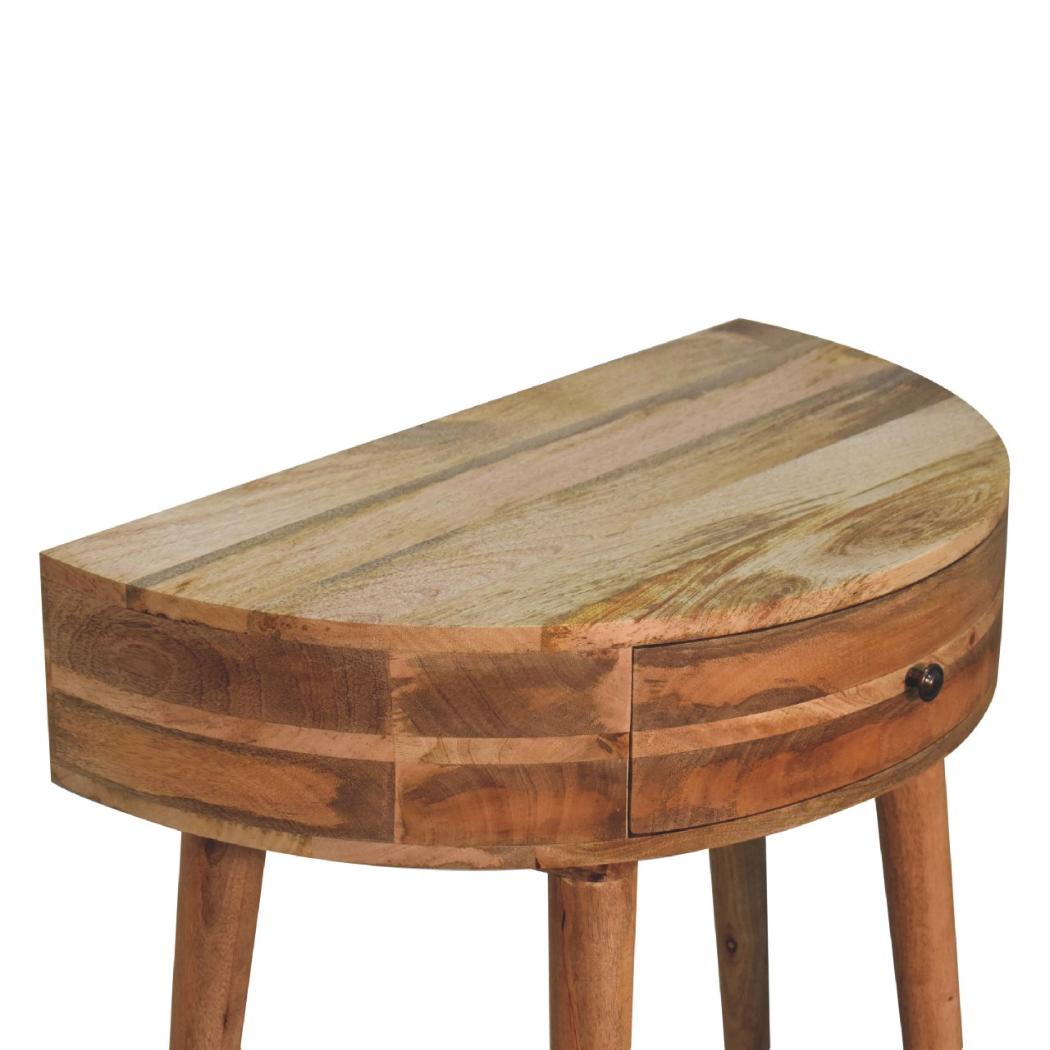 Odyssey Oak-Inspired Console Table | Solid Mango Wood | Artisan-Crafted Design