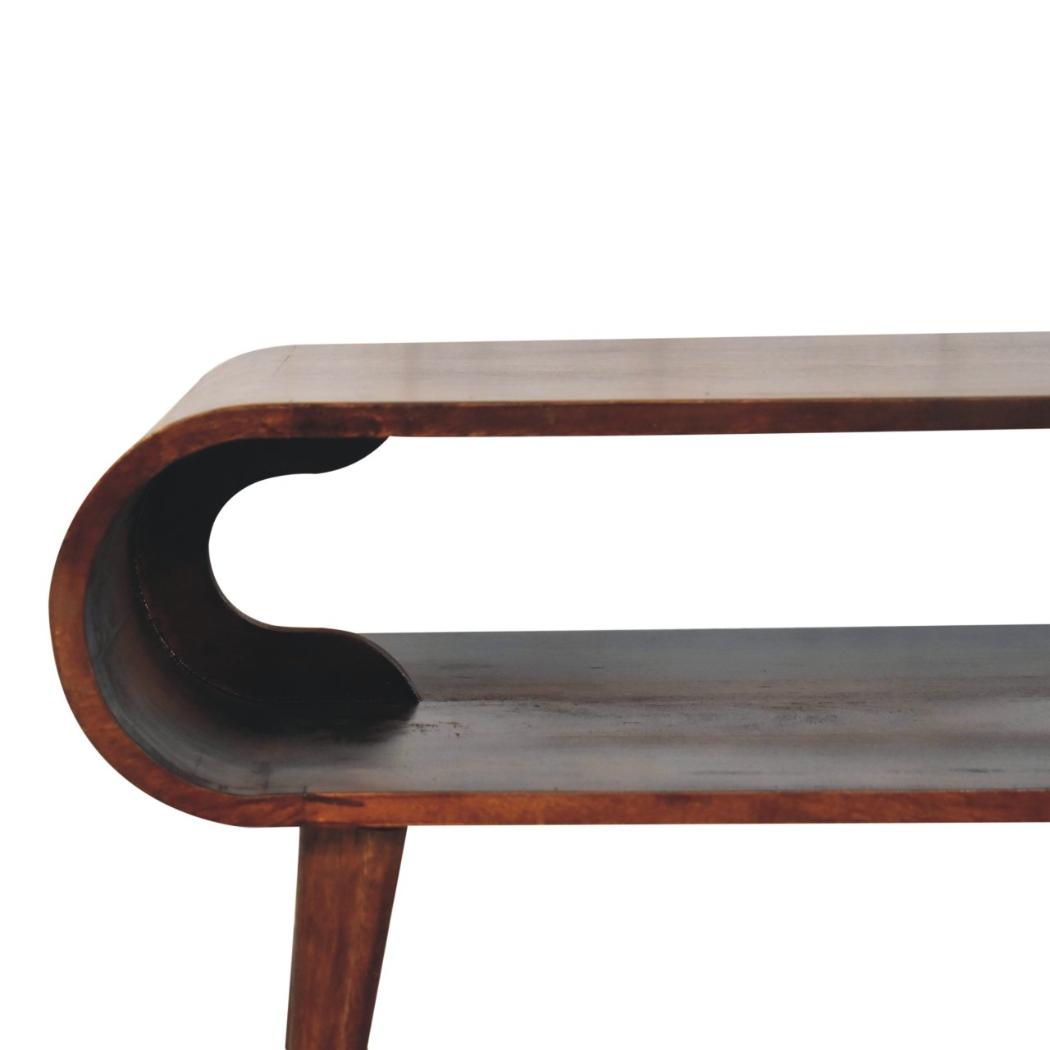 Open California Walnut Coffee Table | Solid Mango Wood | California Walnut Finish | Nordic Living Room Table