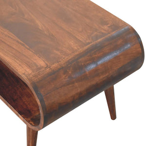 Open California Walnut Coffee Table | Solid Mango Wood | California Walnut Finish | Nordic Living Room Table
