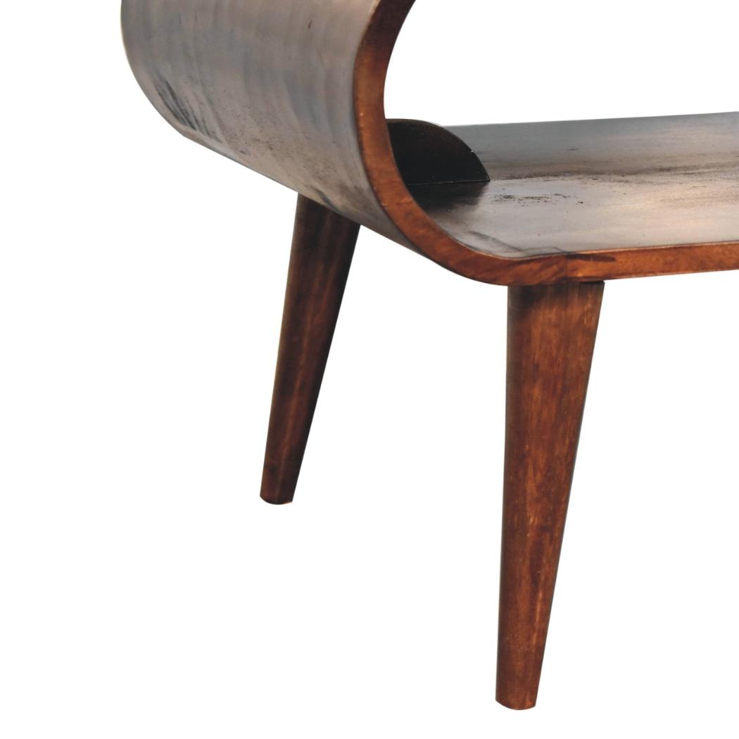 Open California Walnut Coffee Table | Solid Mango Wood | California Walnut Finish | Nordic Living Room Table