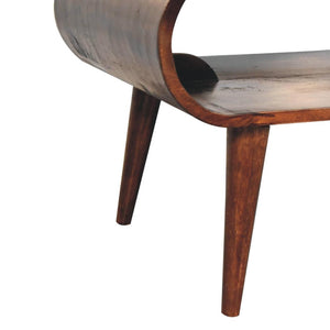 Open California Walnut Coffee Table | Solid Mango Wood | California Walnut Finish | Nordic Living Room Table