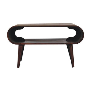 Open California Walnut Coffee Table | Solid Mango Wood | California Walnut Finish | Nordic Living Room Table