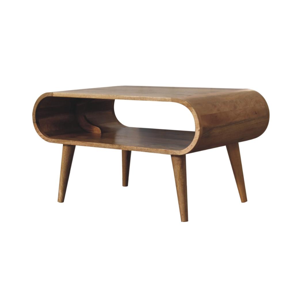Open Coffee Table | Oak-Inspired Finish | Accessible Storage