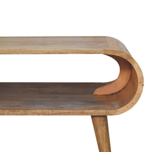Open Coffee Table | Oak-Inspired Finish | Accessible Storage