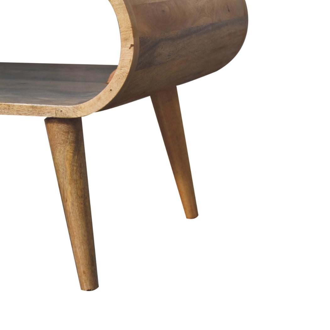 Open Coffee Table | Oak-Inspired Finish | Accessible Storage