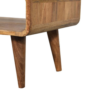 Open Media Unit | Oak Finish | Accessible TV Storage