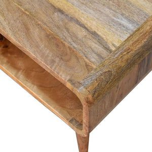 Open Media Unit | Oak Finish | Accessible TV Storage