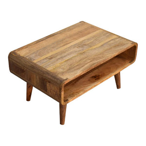 Open Media Unit | Oak Finish | Accessible TV Storage