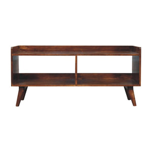 Open-Top Media Unit | Chestnut Finish | Practical TV Storage
