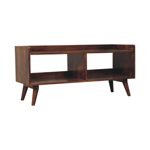 Open-Top Media Unit | Chestnut Finish | Practical TV Storage