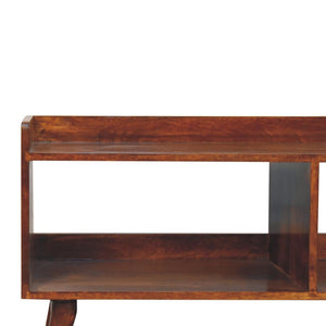 Open-Top Media Unit | Chestnut Finish | Practical TV Storage
