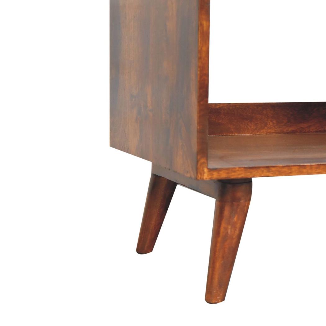 Open-Top Media Unit | Chestnut Finish | Practical TV Storage