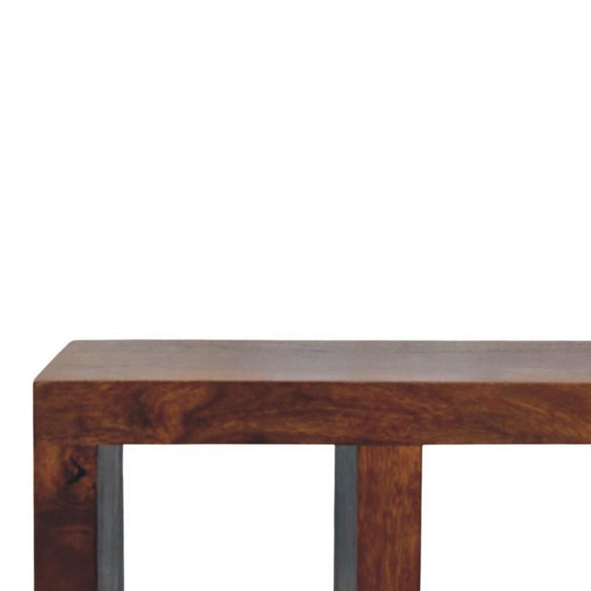 Orion Curved Chestnut Media Unit | Timber TV Cabinet | Soft Edge Living Room Storage