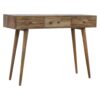 Patchwork Console Table | Solid Mango Wood | Mixed Timber Finish | Eclectic Hallway Table