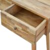 Patchwork Console Table | Solid Mango Wood | Mixed Timber Finish | Eclectic Hallway Table