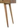 Patchwork Console Table | Solid Mango Wood | Mixed Timber Finish | Eclectic Hallway Table