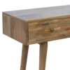 Patchwork Console Table | Solid Mango Wood | Mixed Timber Finish | Eclectic Hallway Table