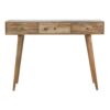Patchwork Console Table | Solid Mango Wood | Mixed Timber Finish | Eclectic Hallway Table