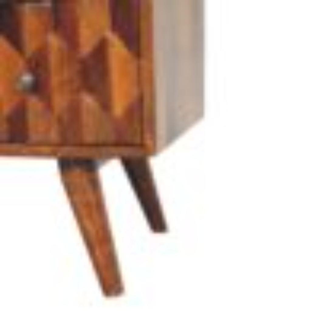 Pineapple Carved Chest | Chestnut Finish | Decorative Storage