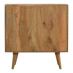 Pineapple Carved Mango Wood Chest | 3 Drawers | Nordic Legs