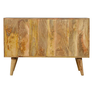 Pineapple Carved Wooden Sideboard | 3 Drawers & Cabinet