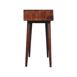 Pineapple Console Table | Chestnut Finish | Tropical Carved Design