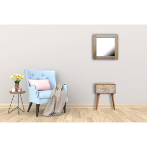 Pink Floral Mango Wood Bedside Table | 2 Drawers | Nordic Legs