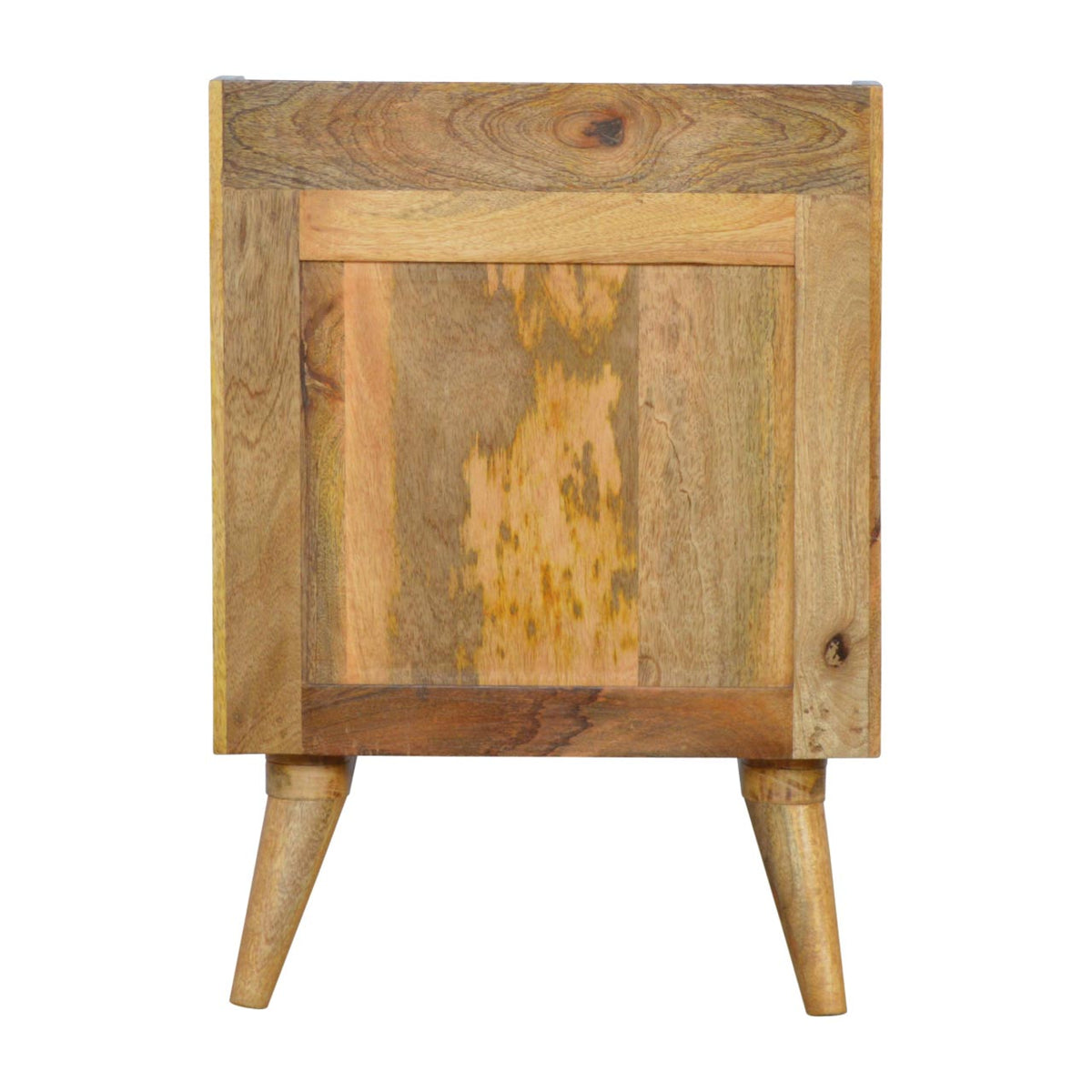 Pink Gradient Bedside Table | 3 Drawers | Solid Mango Wood