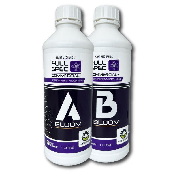 Plant Mechanics Full Spec Bloom A&B 1L – Two-Part Flowering Nutrients