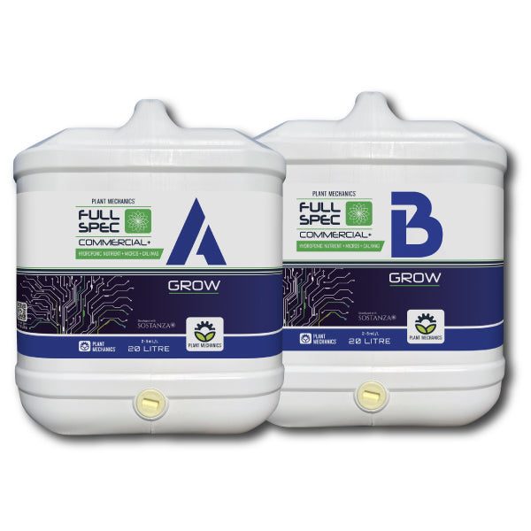 Plant Mechanics Full Spec Grow A&B 20L – Two-Part Grow Nutrients