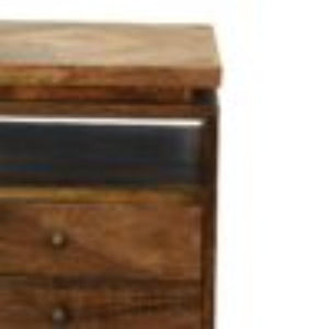 Platform Bedside Table | Raised Base Design | Compact Bedroom Storage