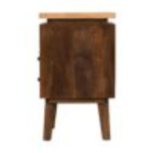 Platform Bedside Table | Raised Base Design | Compact Bedroom Storage