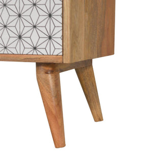 Prima 2 Drawer Bedside Table | Solid Mango Wood | Compact Bedroom Storage