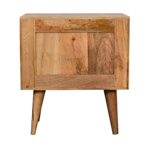 Prism Bedside Table | Oak-Inspired Finish | Geometric Bedroom Storage