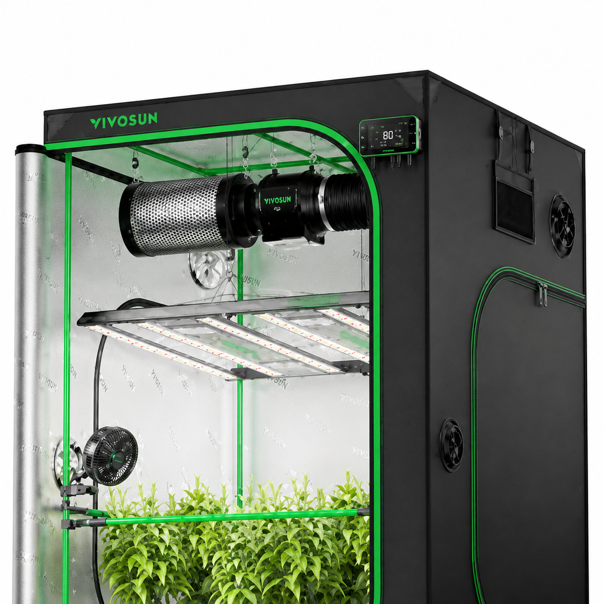 PRO Tunable-Spectrum Grow Tent System | 4x4 ft | 550W LED | 360° Airflow