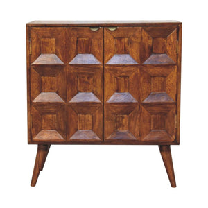 Quad Storage Cabinet | Solid Mango Wood | Contemporary Design