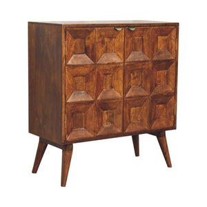 Quad Storage Cabinet | Solid Mango Wood | Contemporary Design
