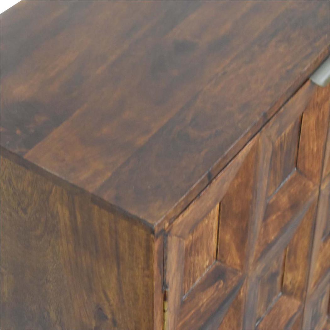 Quad Storage Cabinet | Solid Mango Wood | Contemporary Design