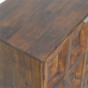 Quad Storage Cabinet | Solid Mango Wood | Contemporary Design