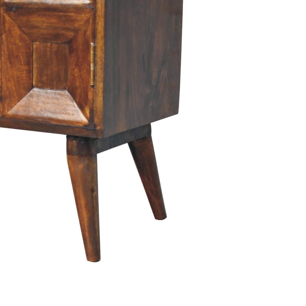 Quad Storage Cabinet | Solid Mango Wood | Contemporary Design