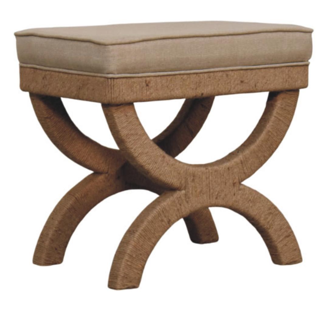 Rattan Arch Bench | Natural Texture | Relaxed Statement Seating