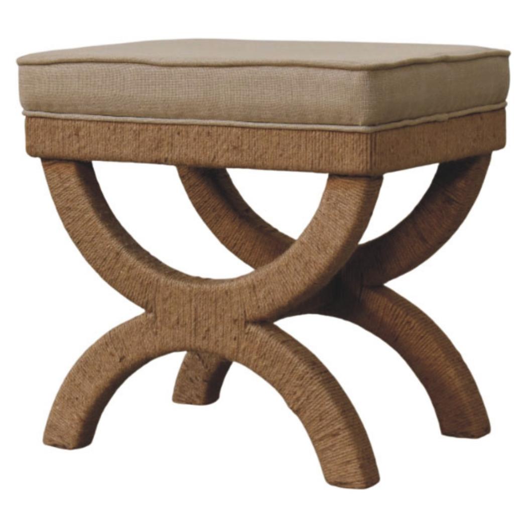 Rattan Arch Bench | Natural Texture | Relaxed Statement Seating