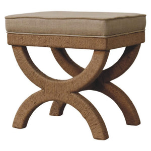Rattan Arch Bench | Natural Texture | Relaxed Statement Seating