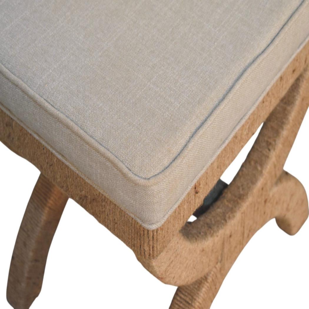 Rattan Arch Bench | Natural Texture | Relaxed Statement Seating